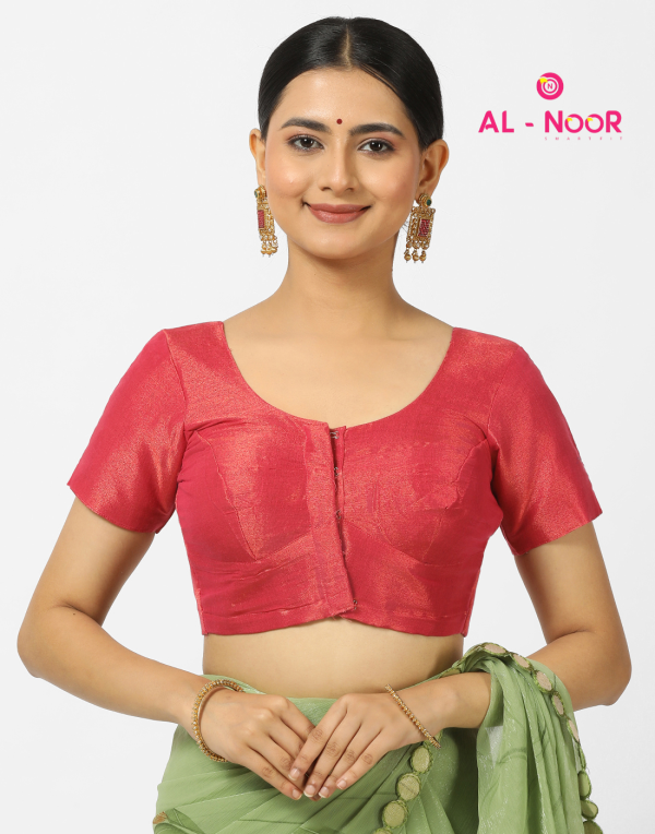 Alnoor Tradition Pink Tissue blouse image