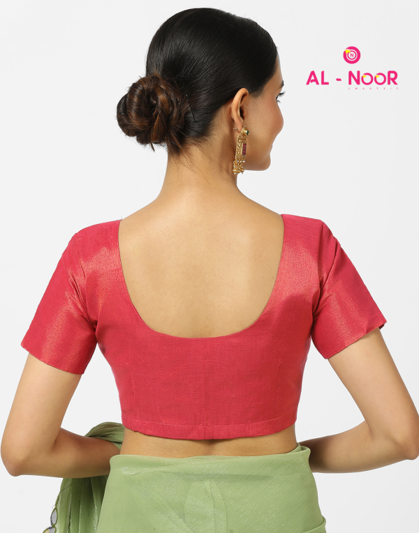 Alnoor Tradition Pink Tissue blouse image