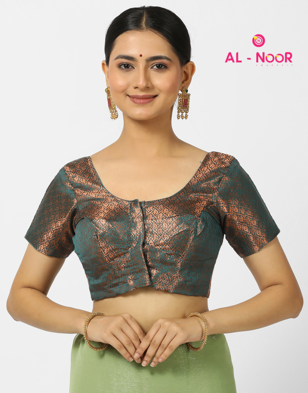 Alnoor Tradition Green copper Banaras image