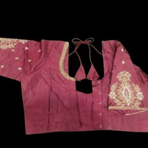 Alnoor Tradition Red Aari blouse image