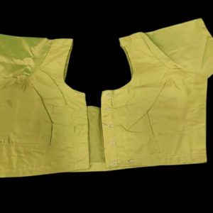 Alnoor Tradition Yellow silk cotton blouse image